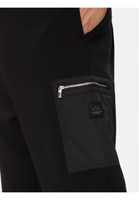 Armani Exchange Spodnie dresowe XM000084 AF10818 UC001 Czarny Regular Fit. Kolor: czarny. Materiał: bawełna