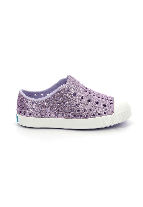 Native Shoes - Buty miejskie dziecięce NATIVE JEFFERSON BLING CHILD. Kolor: fioletowy. Sport: turystyka piesza