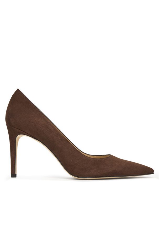 Stuart Weitzman Szpilki Stuart Power 85 SJ948 Brązowy. Kolor: brązowy. Materiał: zamsz, skóra. Obcas: na szpilce