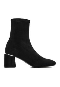 DeeZee Botki W4LD191204 Czarny. Kolor: czarny. Materiał: materiał