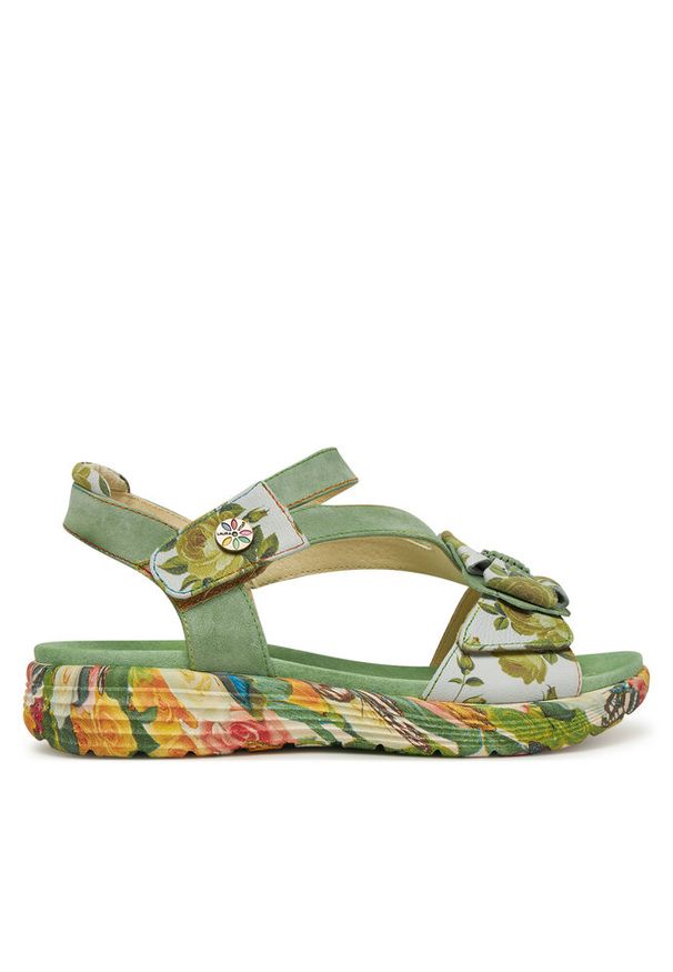 Sandały Laura Vita. Wzór: kolorowy