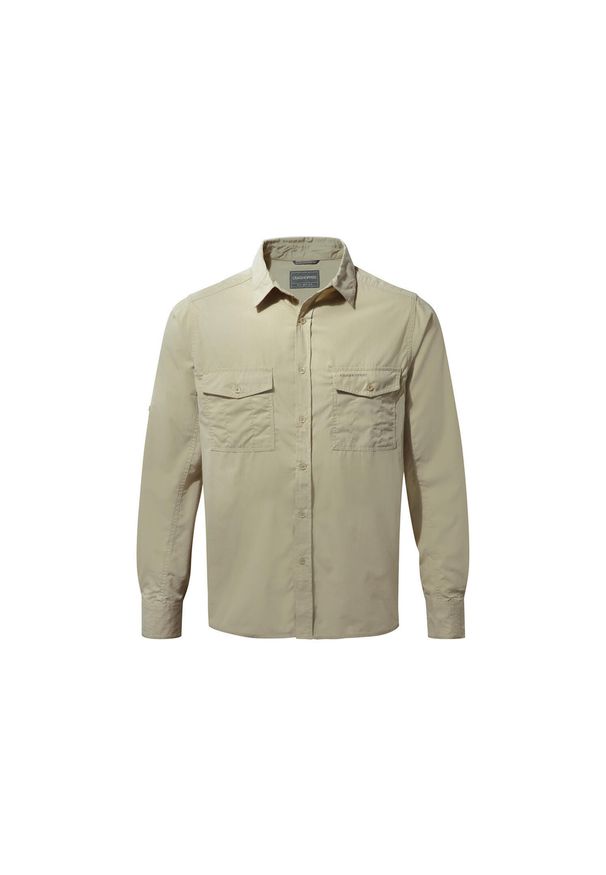 CRAGHOPPERS - Koszula turystyczna męska Craghoppers Kiwi LS Shirt. Kolor: biały