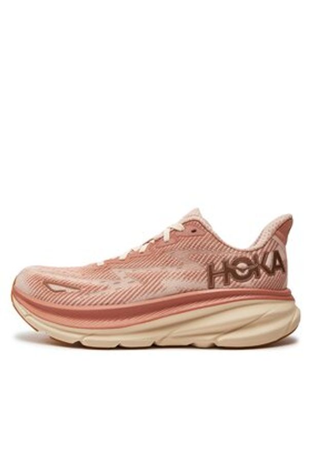 HOKA - Hoka Buty do biegania Clifton 9 1127896 Różowy. Kolor: różowy. Materiał: materiał