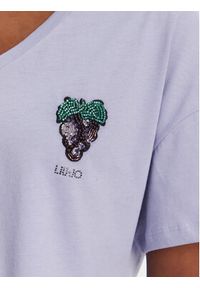 Liu Jo T-Shirt WA5366 JS904 Fioletowy Regular Fit. Kolor: fioletowy. Materiał: bawełna #5