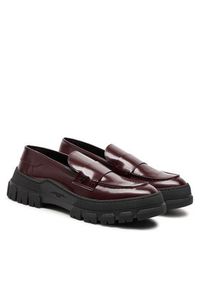 Weekend Max Mara Loafersy Conero 2425526015600 Bordowy. Kolor: czerwony. Materiał: skóra #5