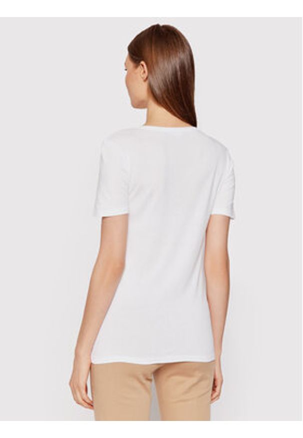 United Colors of Benetton - United Colors Of Benetton T-Shirt 3GA2E16A0 Biały Regular Fit. Kolor: biały. Materiał: bawełna