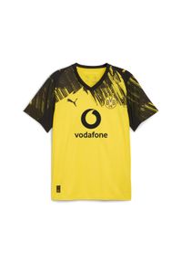 Puma - Męska koszulka domowa Borussia Dortmund 25/26 PUMA Faster Yellow Black. Kolor: czarny, wielokolorowy, żółty. Sport: piłka nożna