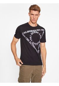 Guess T-Shirt M3BI13 I3Z14 Czarny Slim Fit. Kolor: czarny. Materiał: bawełna