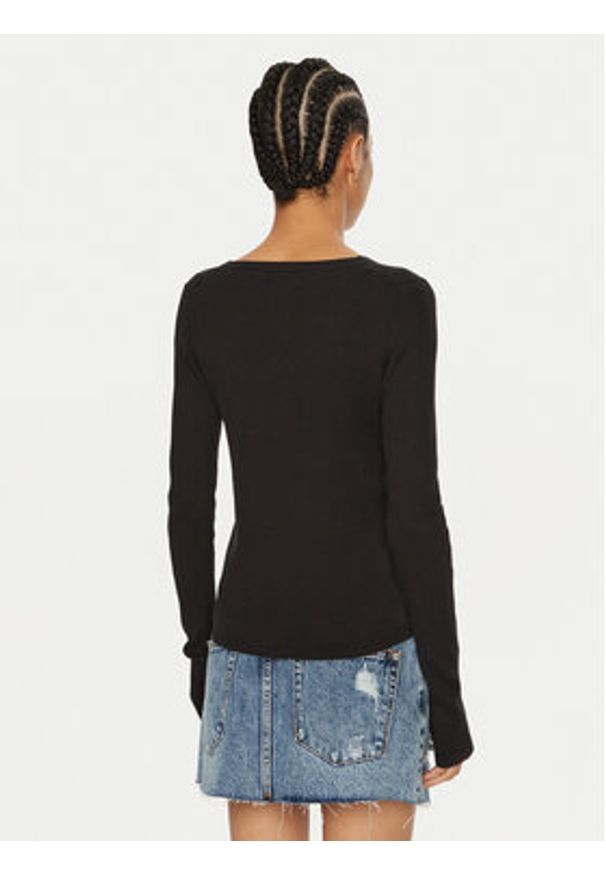 Calvin Klein Jeans Kardigan J20J224239 Czarny Regular Fit. Kolor: czarny. Materiał: bawełna, syntetyk