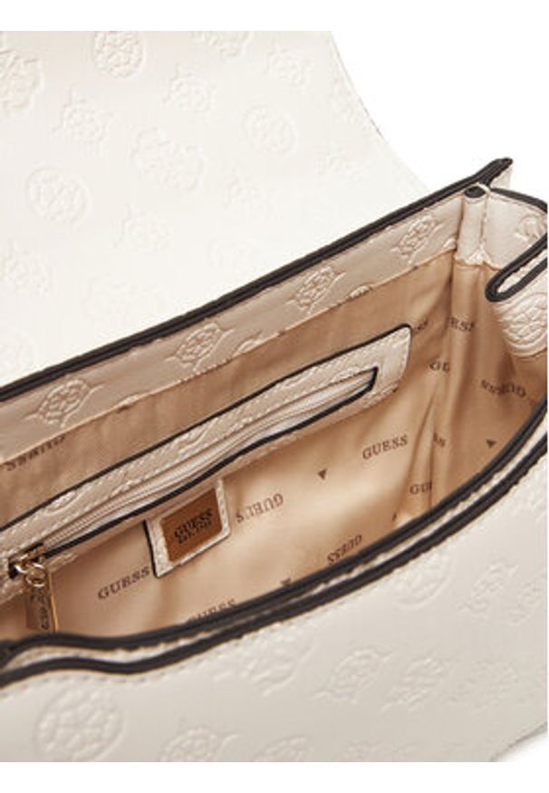Guess Torebka Phoebe HWPD96 65210 Biały. Kolor: biały. Materiał: skórzane