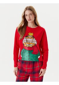 United Colors of Benetton - United Colors Of Benetton Koszulka piżamowa 3DKE3M06L Czerwony Regular Fit. Kolor: czerwony. Materiał: bawełna #1