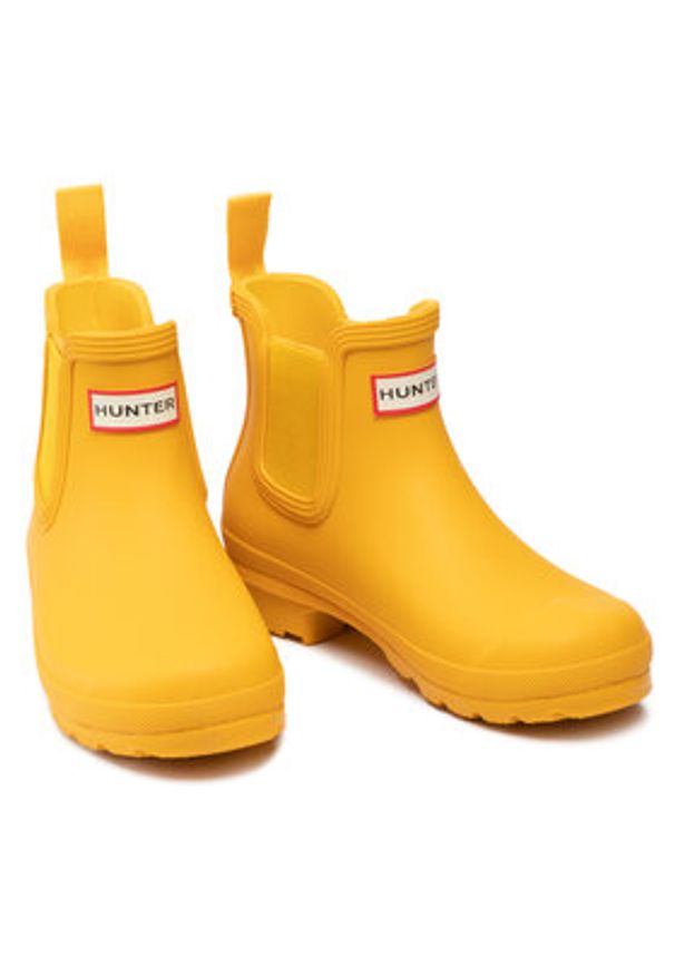 Hunter Kalosze Original Chelsea WFS2078RMA Żółty. Kolor: żółty. Materiał: kauczuk