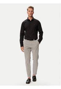 TOMMY HILFIGER - Tommy Hilfiger Koszula MW0MW43122 Czarny Slim Fit. Kolor: czarny. Materiał: bawełna #2