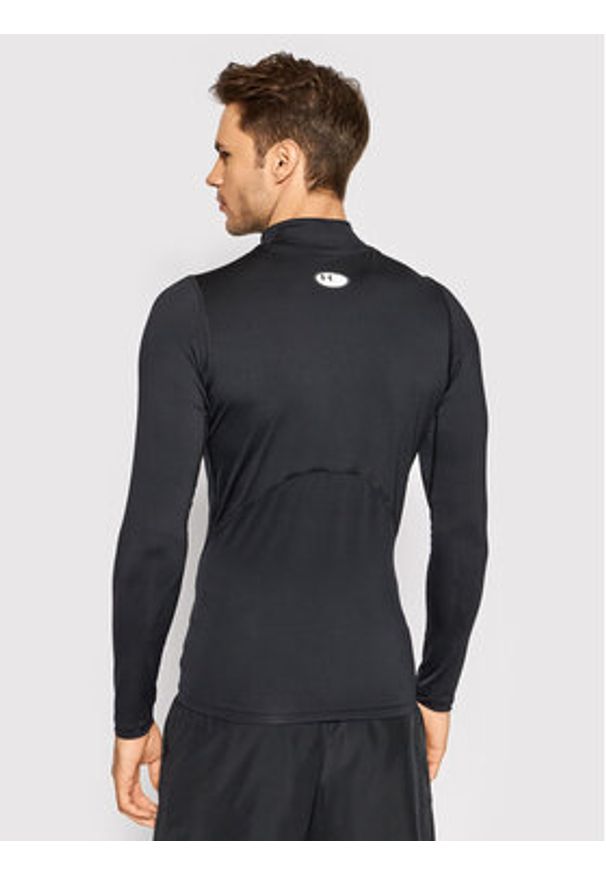 Under Armour Koszulka techniczna HeatGear® Mock 1369606 Czarny Skinny Fit. Kolor: czarny. Materiał: syntetyk