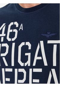 Aeronautica Militare T-Shirt 232TS2128J584 Granatowy Comfort Fit. Kolor: niebieski. Materiał: bawełna #4