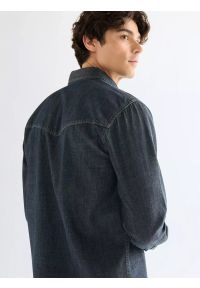 Wrangler - MĘSKA KOSZULA JEANSOWA WRANGLER WESTERN SHIRT CANYON 112378473. Materiał: jeans #3