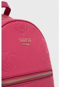 Guess Plecak damski kolor różowy mały wzorzysty. Kolor: różowy #2