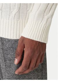 GANT - Gant Sweter 8050213 Écru Regular Fit. Materiał: wełna #4