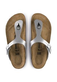 Japonki damskie Birkenstock Gizeh BF. Kolor: srebrny. Sezon: lato. Styl: sportowy, młodzieżowy