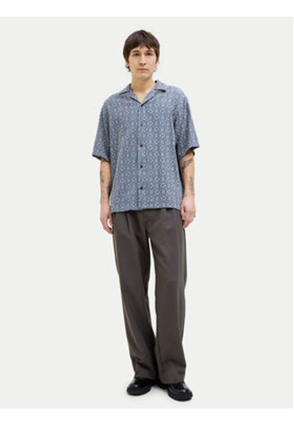 Jack & Jones Koszula Bluvincent 12273289 Niebieski Relaxed Fit. Kolor: niebieski. Materiał: bawełna