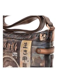 Anekke - Torebka ANEKKE - 37703-701 Brązowa. Kolor: brązowy. Sezon: jesień. Materiał: skórzane #7