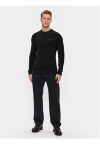 Calvin Klein Jeans Sweter J30J324598 Czarny Regular Fit. Kolor: czarny. Materiał: bawełna