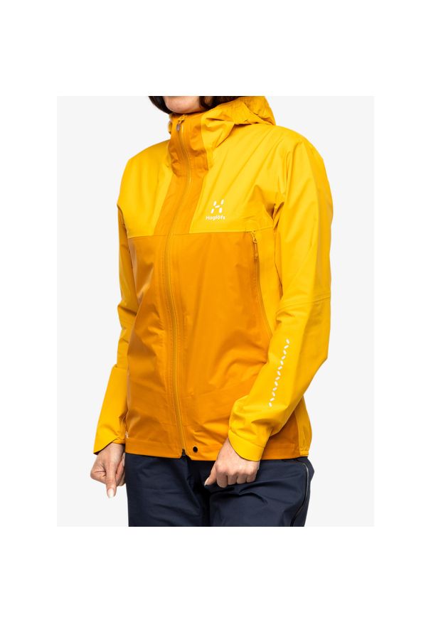 Haglöfs - Kurtka GORE-TEX damska Haglofs L.I.M GTX Active Jacket. Kolor: żółty. Technologia: Gore-Tex. Sport: turystyka piesza