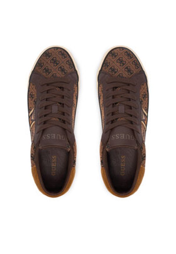 Guess Sneakersy FMPDAV FAL12 Brązowy. Kolor: brązowy. Materiał: materiał