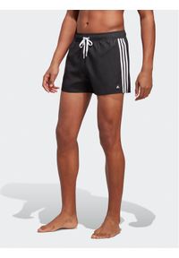 Adidas - adidas Szorty kąpielowe 3-Stripes CLX Swim Shorts HT4367 Czarny Regular Fit. Kolor: czarny. Materiał: syntetyk