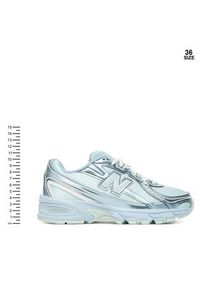 New Balance Sneakersy G7407LM Niebieski. Kolor: niebieski. Materiał: materiał #7