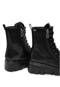 Karl Lagerfeld - KARL LAGERFELD Trapery KL45364 Czarny. Kolor: czarny. Materiał: skóra #3