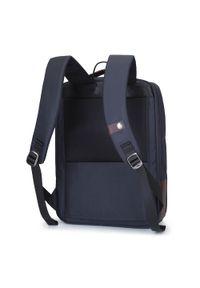 Wittchen - Męski plecak na laptopa 15,6” kostka. Kolor: niebieski, brązowy, wielokolorowy. Materiał: poliester. Styl: elegancki, klasyczny, biznesowy #7