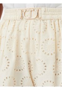 TwinSet - TWINSET Szorty materiałowe 251TT2363 Écru Loose Fit. Materiał: bawełna #3