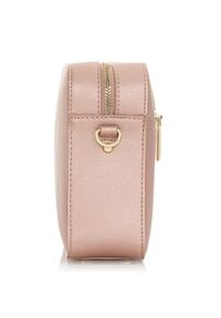 Ochnik - Różowa mała torebka damska. Kolor: różowy. Materiał: skórzane. Rozmiar: małe. Rodzaj torebki: na ramię #3