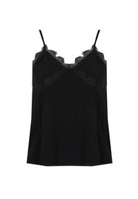 Pepe Jeans Top "Karey" | PL304343 | Karey | Kobieta | Czarny. Okazja: na co dzień. Kolor: czarny. Materiał: wiskoza. Długość rękawa: na ramiączkach. Wzór: koronka. Styl: casual #3