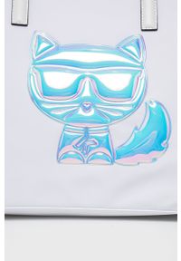 Karl Lagerfeld - Torebka. Kolor: biały. Rodzaj torebki: na ramię #5