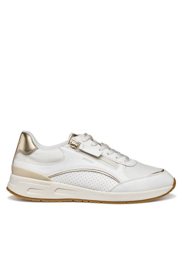 Geox Sneakersy D Bulmya D65NQB 05411 C1327 Biały. Kolor: biały. Materiał: skóra