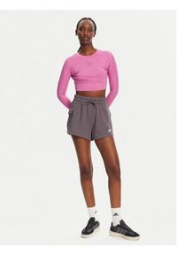 Adidas - adidas Szorty sportowe Essentials Small Logo JC5700 Szary Loose Fit. Kolor: szary. Materiał: bawełna #5