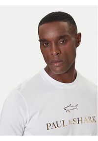 PAUL & SHARK - Paul&Shark T-Shirt 99311007 Biały Regular Fit. Kolor: biały. Materiał: bawełna #4