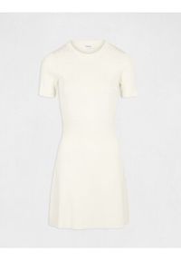 Morgan Sukienka dzianinowa 221-RMBOX Beżowy Regular Fit. Kolor: beżowy. Materiał: syntetyk #3