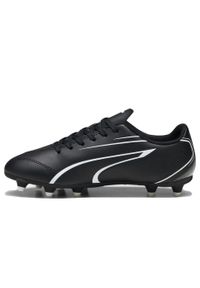 Puma - Buty Vitoria Fg/Ag Jr Rozmiar 33 - 107486-01 Czarny. Kolor: czarny. Materiał: skóra. Sport: piłka nożna