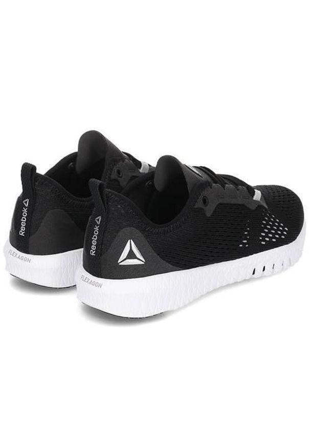 Buty do chodzenia damskie Reebok Flexagon. Zapięcie: sznurówki. Kolor: czarny. Materiał: guma, syntetyk, tkanina, materiał. Szerokość cholewki: normalna. Sport: turystyka piesza