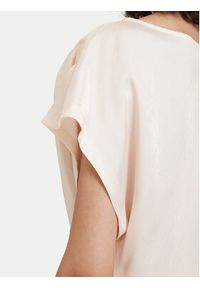Maryley Bluzka 26EB013/31SA Beżowy jasny Regular Fit. Kolor: beżowy. Materiał: wiskoza #3