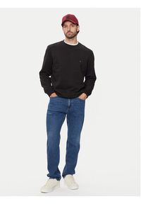TOMMY HILFIGER - Tommy Hilfiger Bluza Essential MW0MW37232 Czarny Regular Fit. Kolor: czarny. Materiał: bawełna