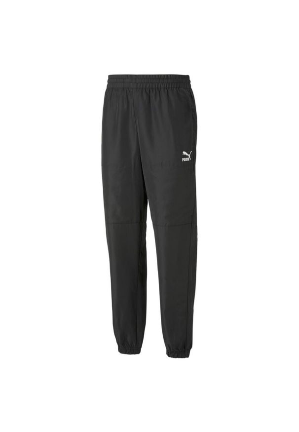 Spodnie sportowe dresowe męskie Puma FD Classics Cargo. Kolor: czarny. Materiał: dresówka. Styl: sportowy