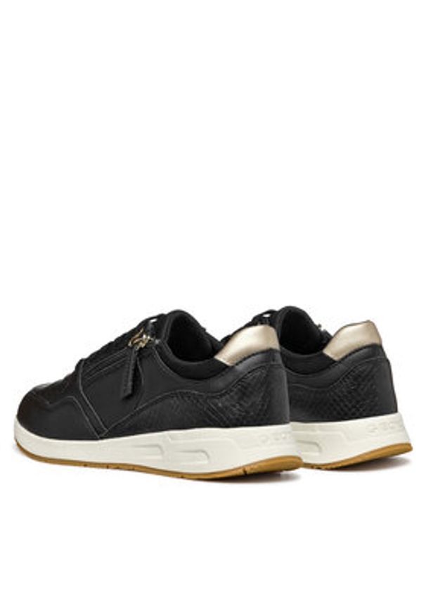 Geox Sneakersy D Bulmya D36NQB 0BCAR C9997 Czarny. Kolor: czarny. Materiał: skóra