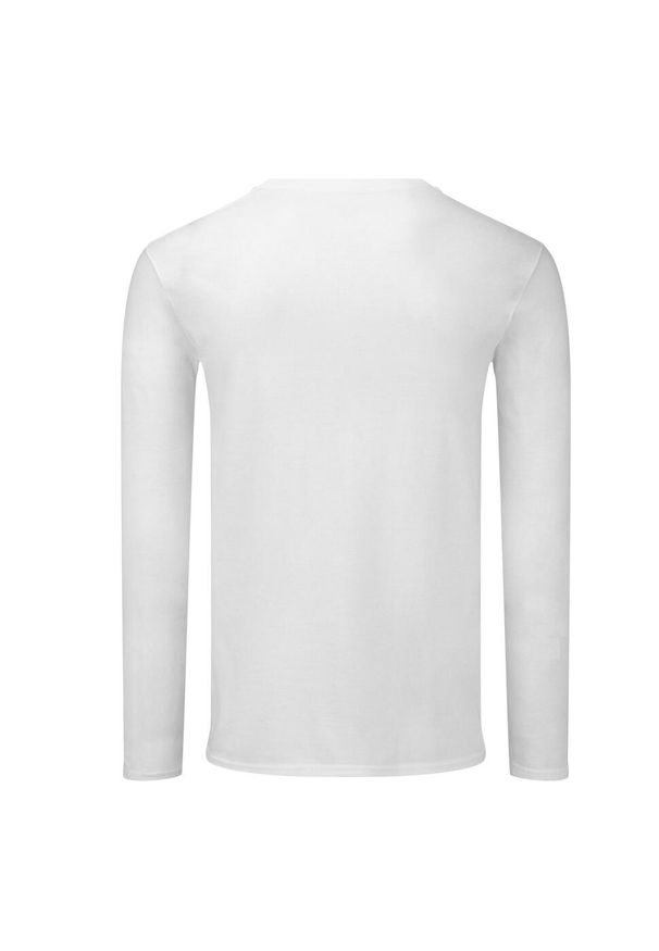 FRUIT OF THE LOOM - Koszulka Z Długim Rękawem Unisex Adult Iconic 140. Kolor: biały. Długość rękawa: długi rękaw. Długość: długie. Sport: turystyka piesza