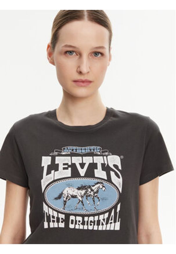 Levi's® T-Shirt 17369-3023 Czarny Regular Fit. Kolor: czarny. Materiał: bawełna