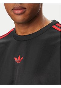 Adidas - adidas T-Shirt adicolor Jacquard KD5831 Czarny Loose Fit. Kolor: czarny. Materiał: syntetyk #3