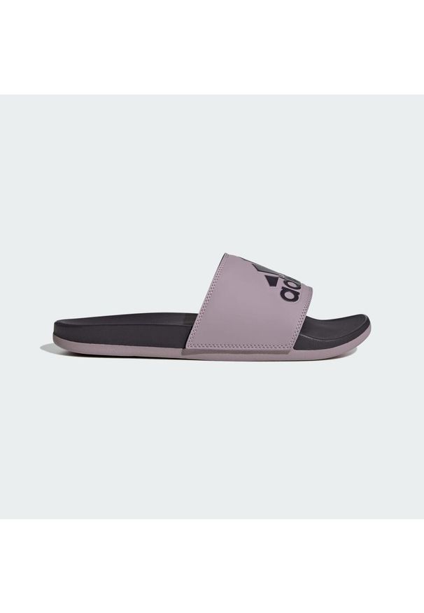 Adidas - adilette Comfort Slides. Kolor: fioletowy, czarny, różowy, wielokolorowy. Styl: sportowy
